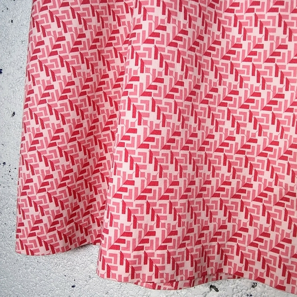 Old Navy Size 12 Pink Flare Pleated A-Line Skirt - Picture 6 of 9